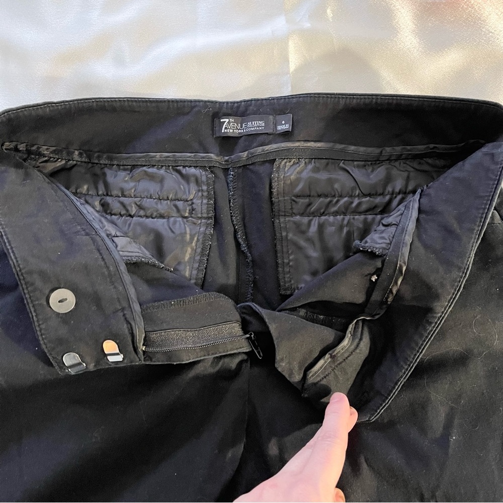 7th Avenue NYCo black capri straight leg pants, size 6 - Picture 15 of 16